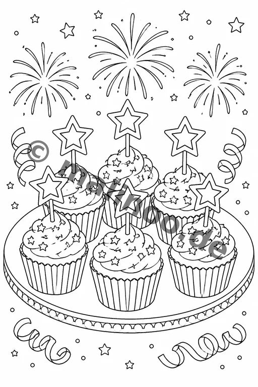 Silvester Malbuch 20 Ausmalbilder PDF Download – Vorschaubild 5