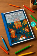 Silvester Malbuch 50 Ausmalbilder PDF Download – Mockup-Ansicht