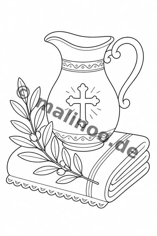 Taufe Malbuch 100 Ausmalbilder PDF Download – Vorschaubild 5