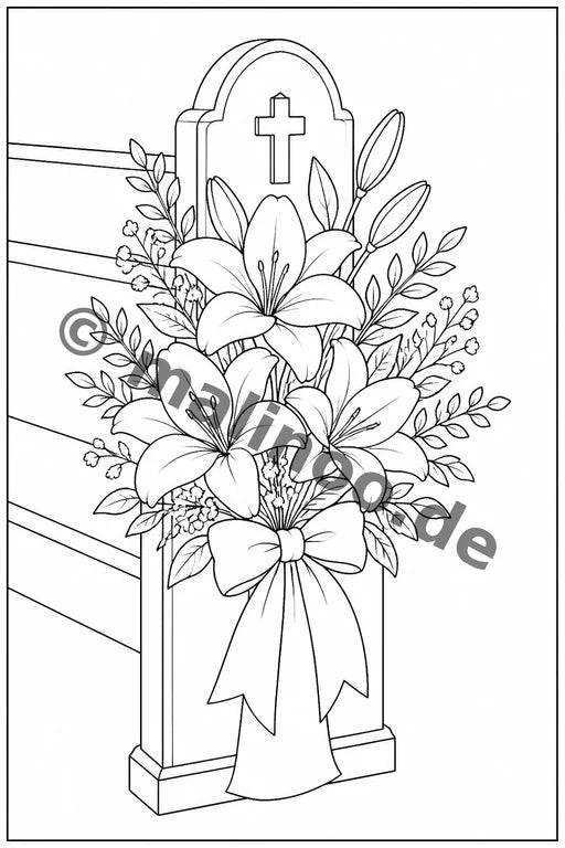 Taufe Malbuch 100 Ausmalbilder gedruckt+gebunden – Vorschaubild 7