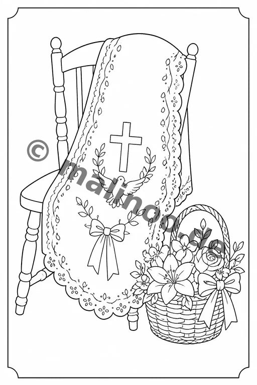 Taufe Malbuch 50 Ausmalbilder PDF Download – Vorschaubild 4