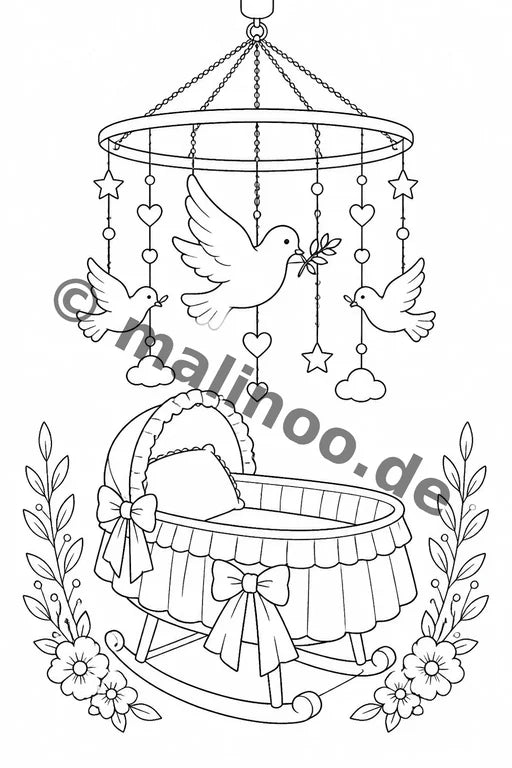Taufe Malbuch 50 Ausmalbilder gedruckt+gebunden – Vorschaubild 10
