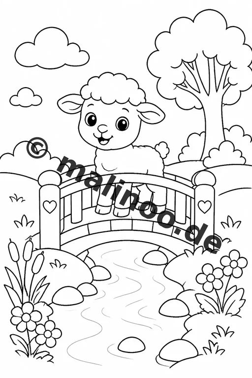 Tiere Malbuch 100 Ausmalbilder gedruckt, ungebunden – Vorschaubild 8