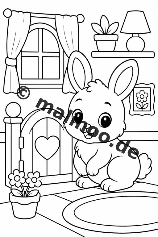 Tiere Malbuch 20 Ausmalbilder gedruckt, ungebunden – Vorschaubild 9