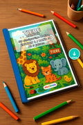Tiere Malbuch 50 Ausmalbilder PDF Download – Mockup-Ansicht