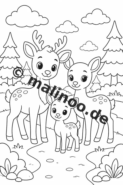 Tiere Malbuch 50 Ausmalbilder gedruckt, ungebunden – Vorschaubild 2