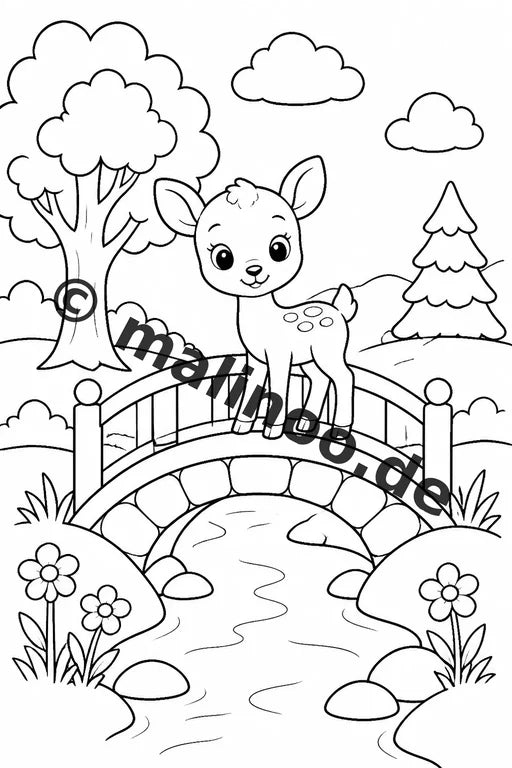 Tiere Malbuch 50 Ausmalbilder gedruckt, ungebunden – Vorschaubild 8