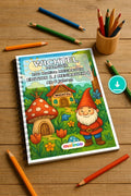 Wichtel Malbuch 100 Ausmalbilder PDF Download – Mockup-Ansicht