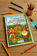 Wichtel Malbuch 100 Ausmalbilder PDF Download – Mockup-Ansicht