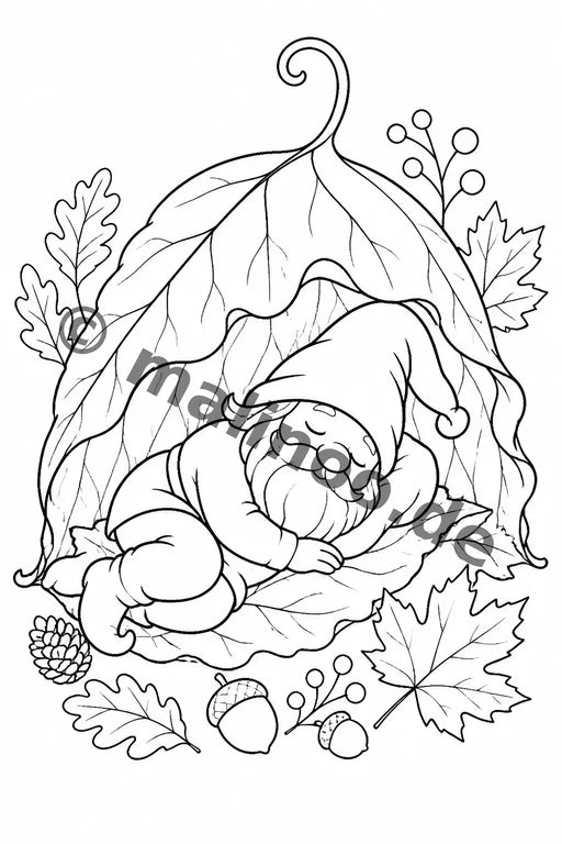 Wichtel Malbuch 100 Ausmalbilder PDF Download – Vorschaubild 2