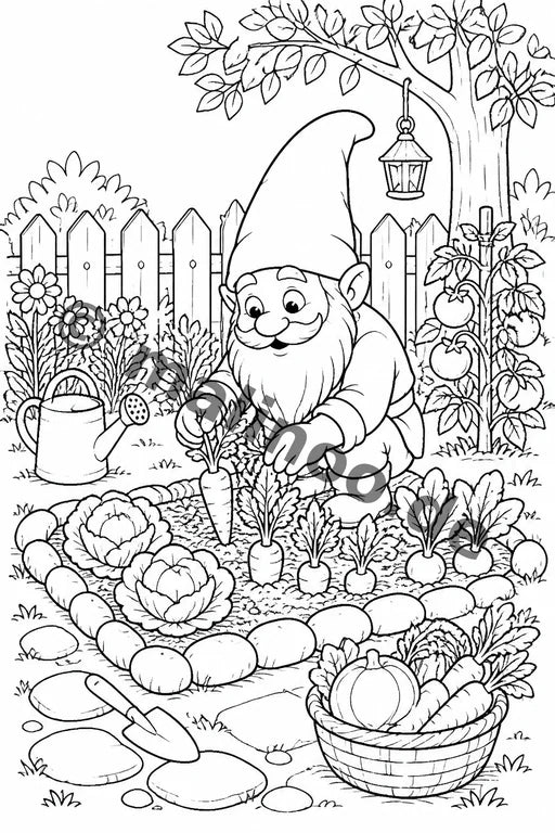 Wichtel Malbuch 20 Ausmalbilder PDF Download – Vorschaubild 5