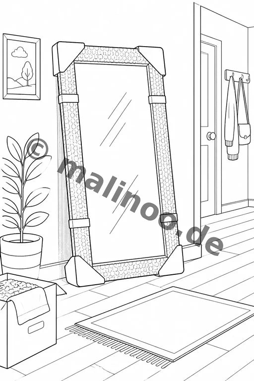 Wir ziehen um Malbuch 100 Ausmalbilder gedruckt+gebunden – Vorschaubild 7