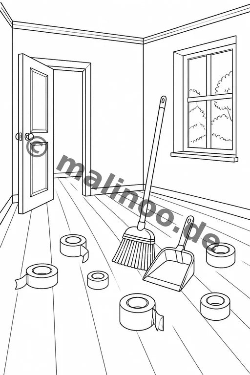 Wir ziehen um Malbuch 20 Ausmalbilder PDF Download – Vorschaubild 3