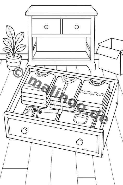 Wir ziehen um Malbuch 20 Ausmalbilder PDF Download – Vorschaubild 4