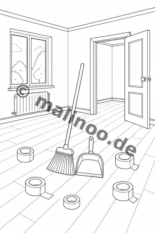 Wir ziehen um Malbuch 50 Ausmalbilder PDF Download – Vorschaubild 3