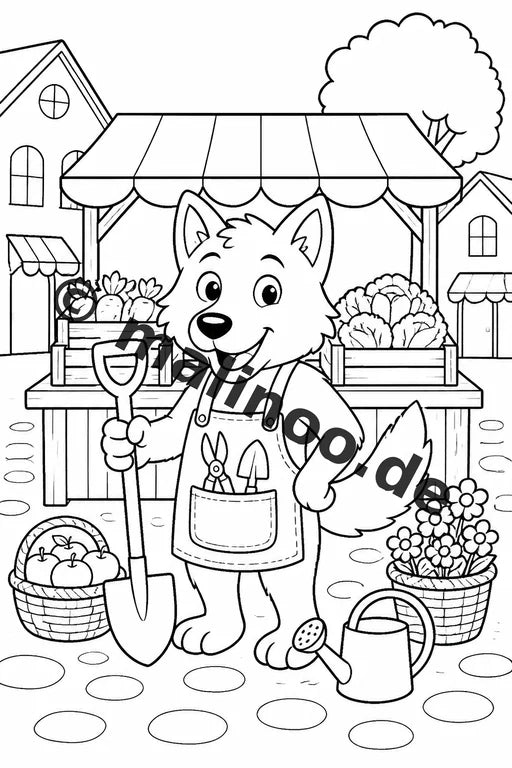Wölfe Malbuch 100 Ausmalbilder gedruckt, ungebunden – Vorschaubild 10