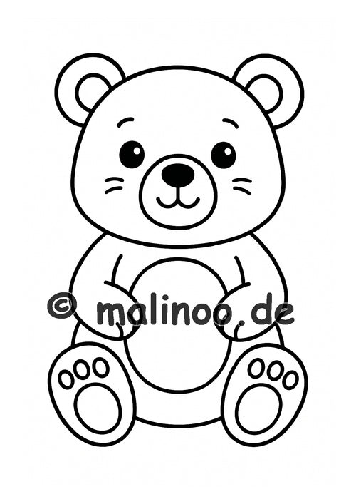 Tier Malbuch Kinder – 20 Tiere zum Ausmalen, Malbuch ab 3 Jahre, Buch 1