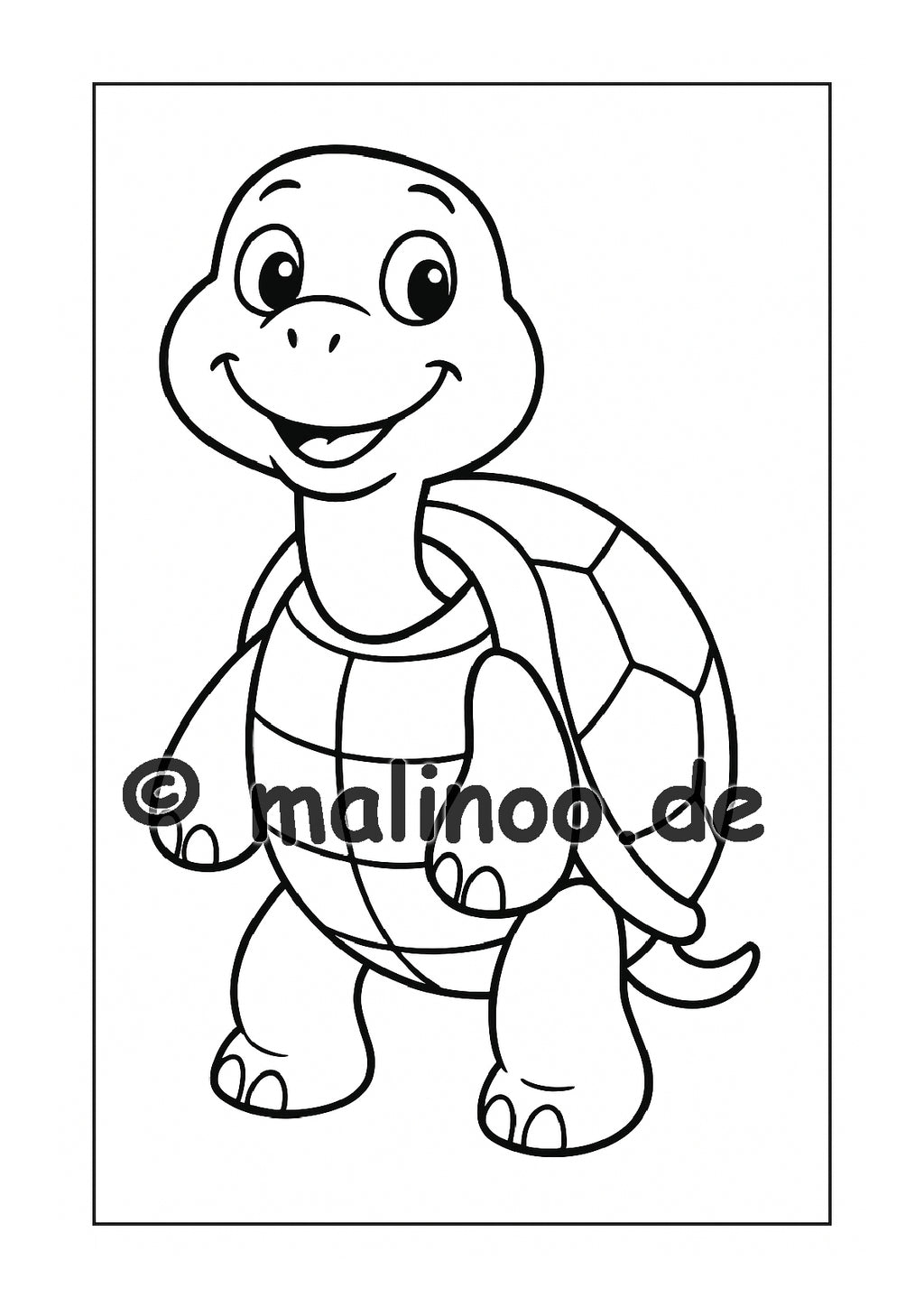 Tier Malbuch Kinder – 20 Tiere zum Ausmalen, Malbuch ab 3 Jahre, Band 1, malinoo