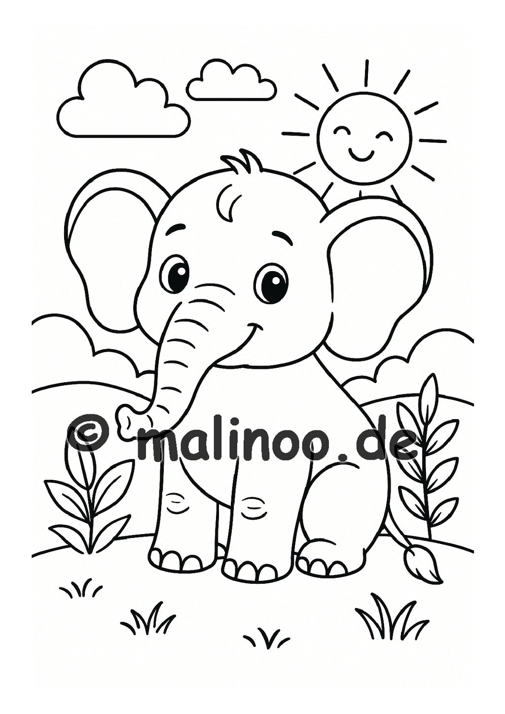 BUNDLE Tier Malbücher Kinder – 5 Malbücher mit je 20 Tiere zum Ausmalen, 100 Tiere, Malbücher ab 3 Jahre, Buch 1  bis 5