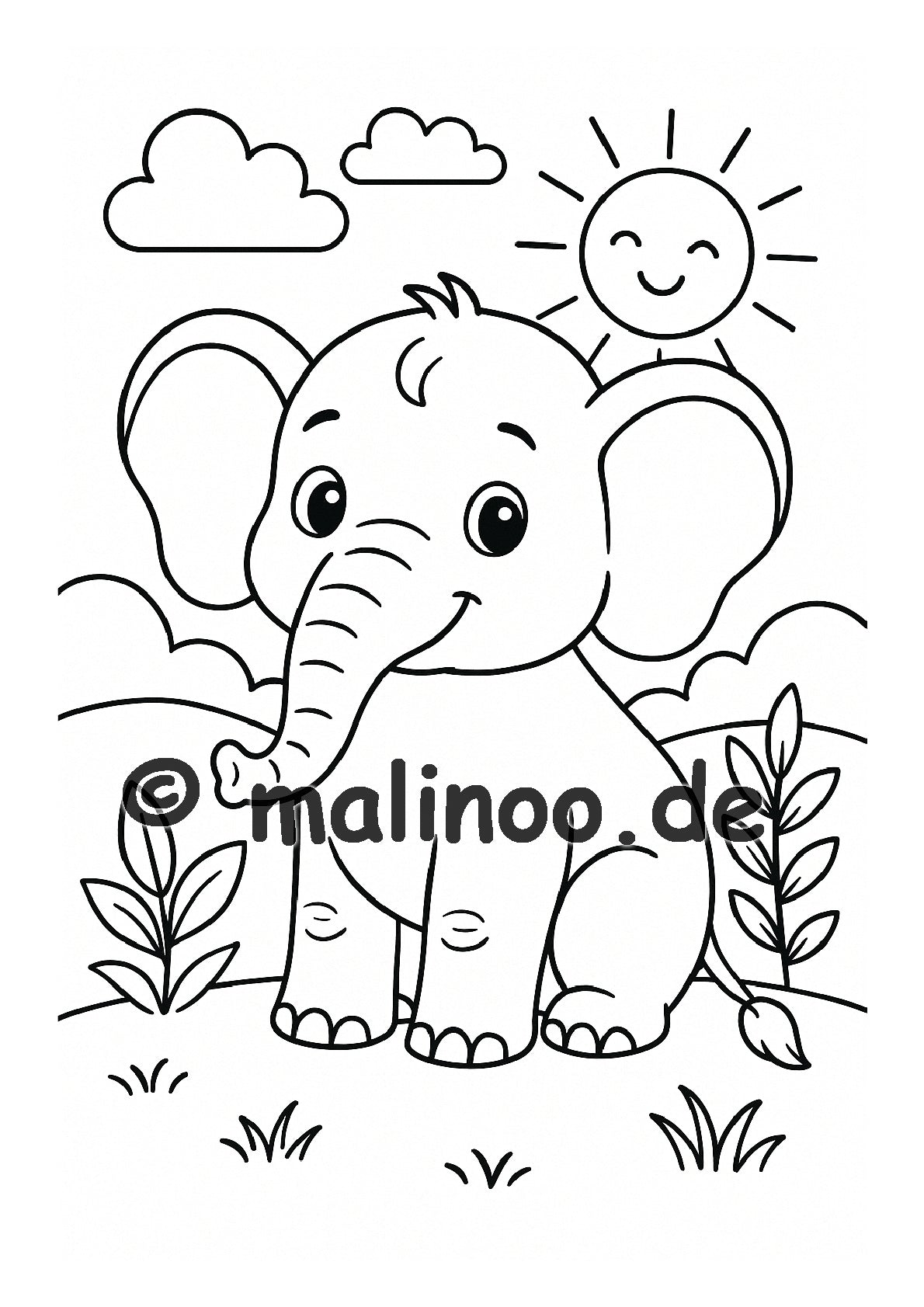 BUNDLE Tier Malbücher Kinder – 5 Malbücher mit je 20 Tiere zum Ausmalen, 100 Tiere, Malbücher ab 3 Jahre, Buch 1  bis 5