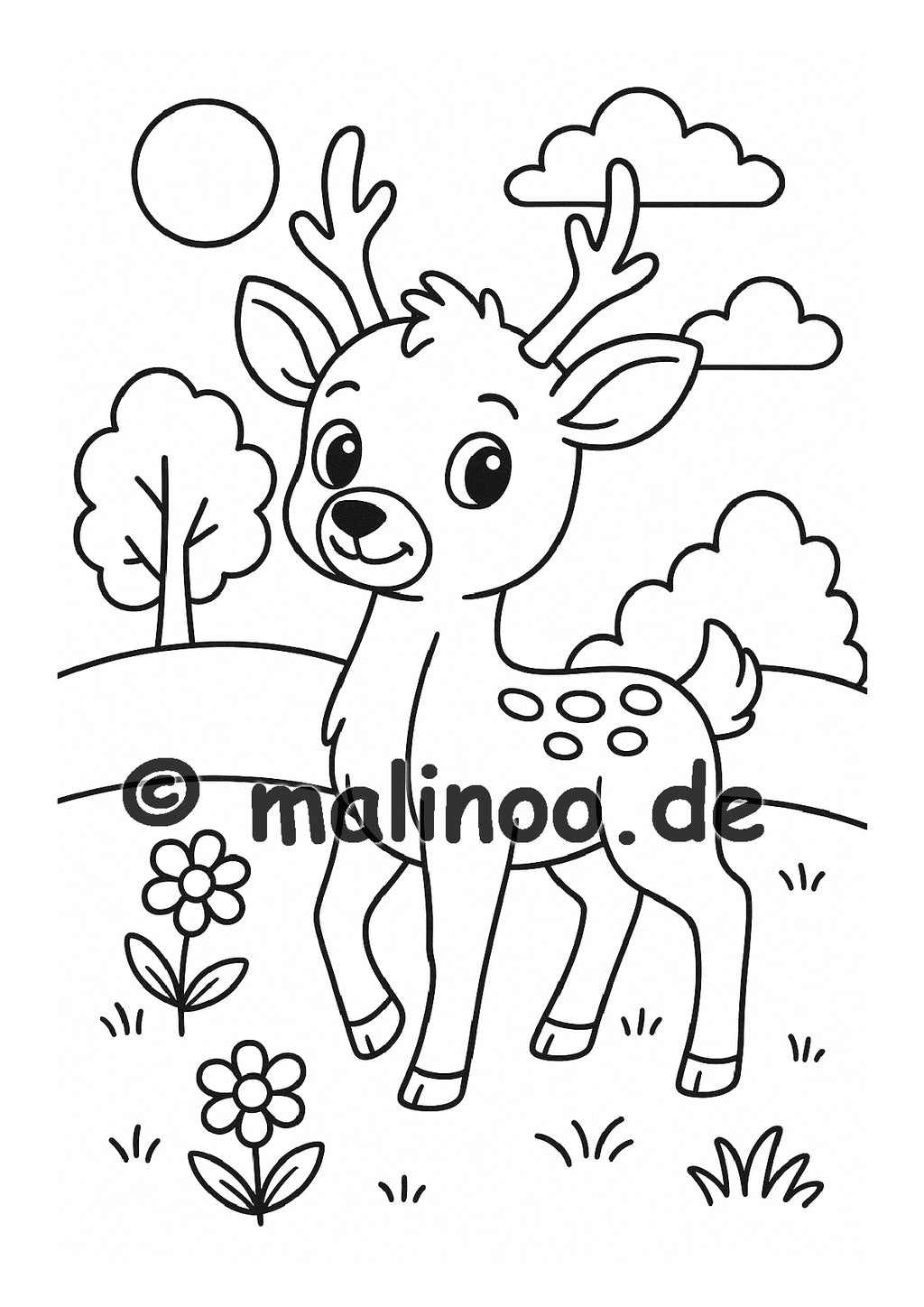 BUNDLE Tier Malbücher Kinder – 5 Malbücher mit je 20 Tiere zum Ausmalen, 100 Tiere, Malbücher ab 3 Jahre, Buch 1  bis 5