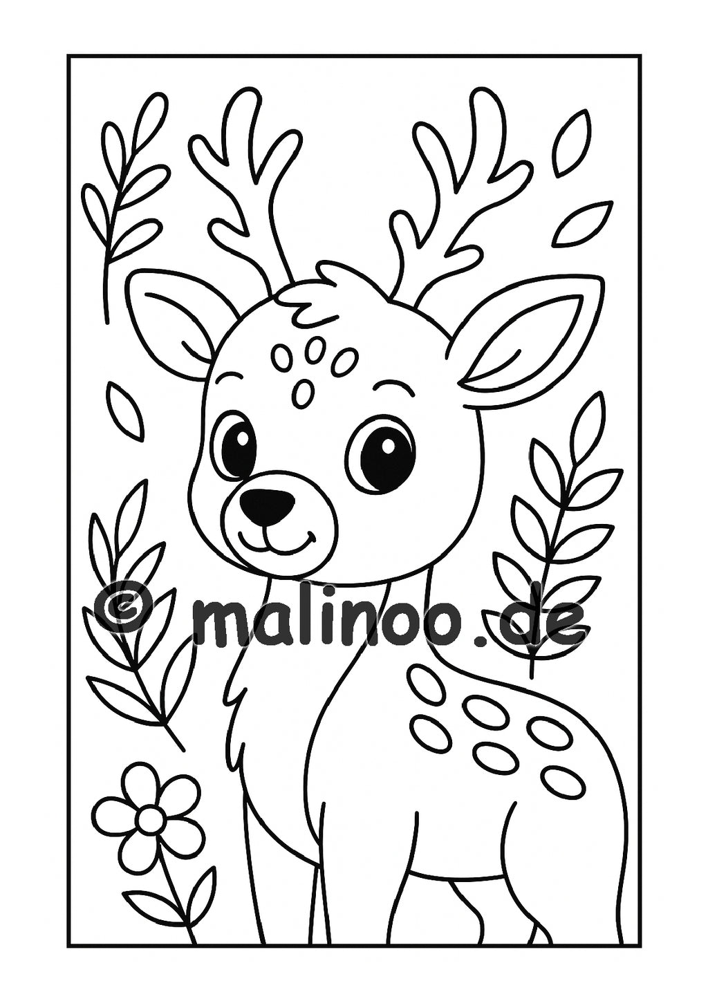 BUNDLE Tier Malbücher Kinder – 5 Malbücher mit je 20 Tiere zum Ausmalen, 100 Tiere, Malbücher ab 3 Jahre, Buch 1  bis 5