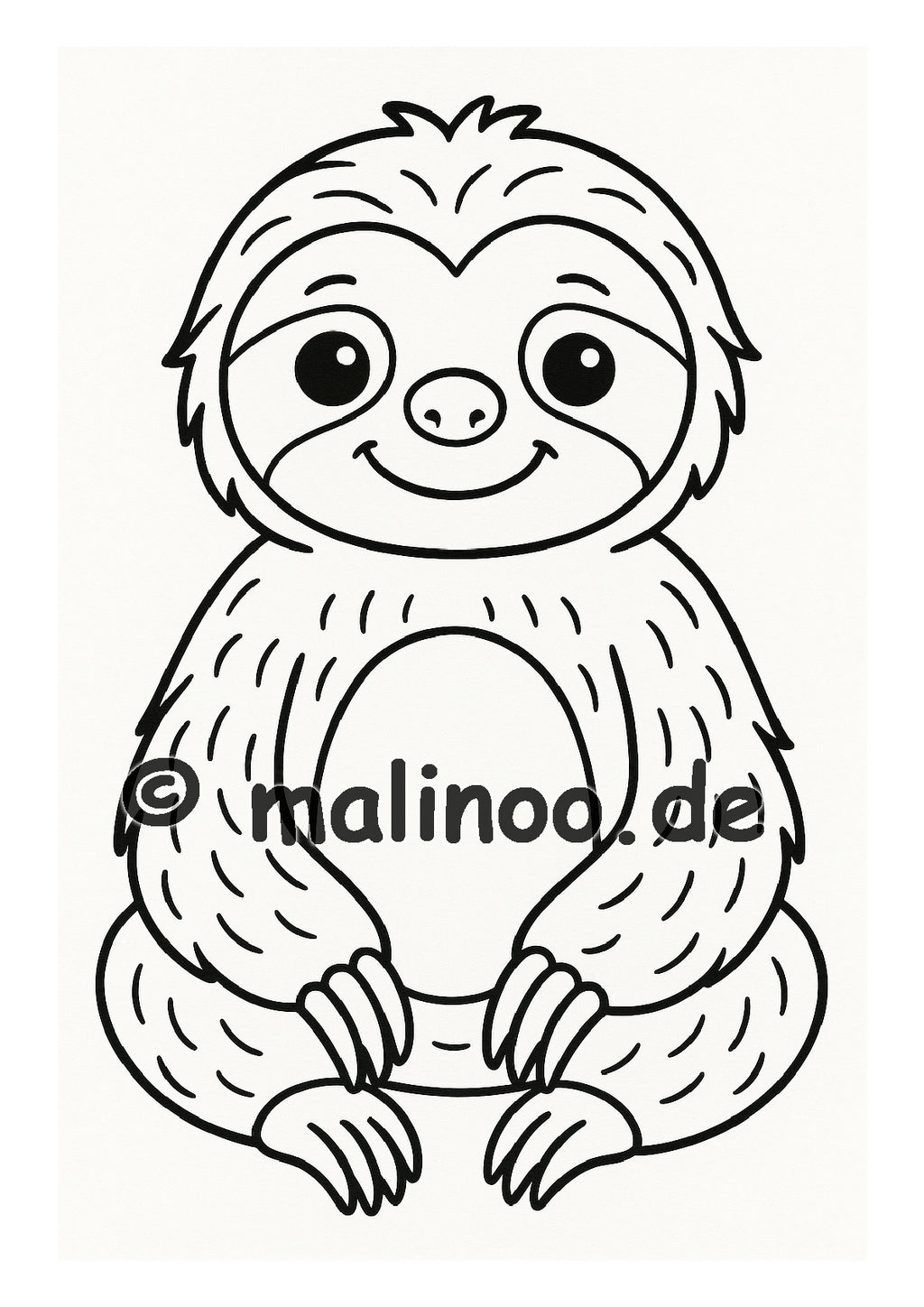 Tier Malbuch Kinder – 20 Tiere zum Ausmalen, Malbuch ab 3 Jahre, Band 2, malinoo