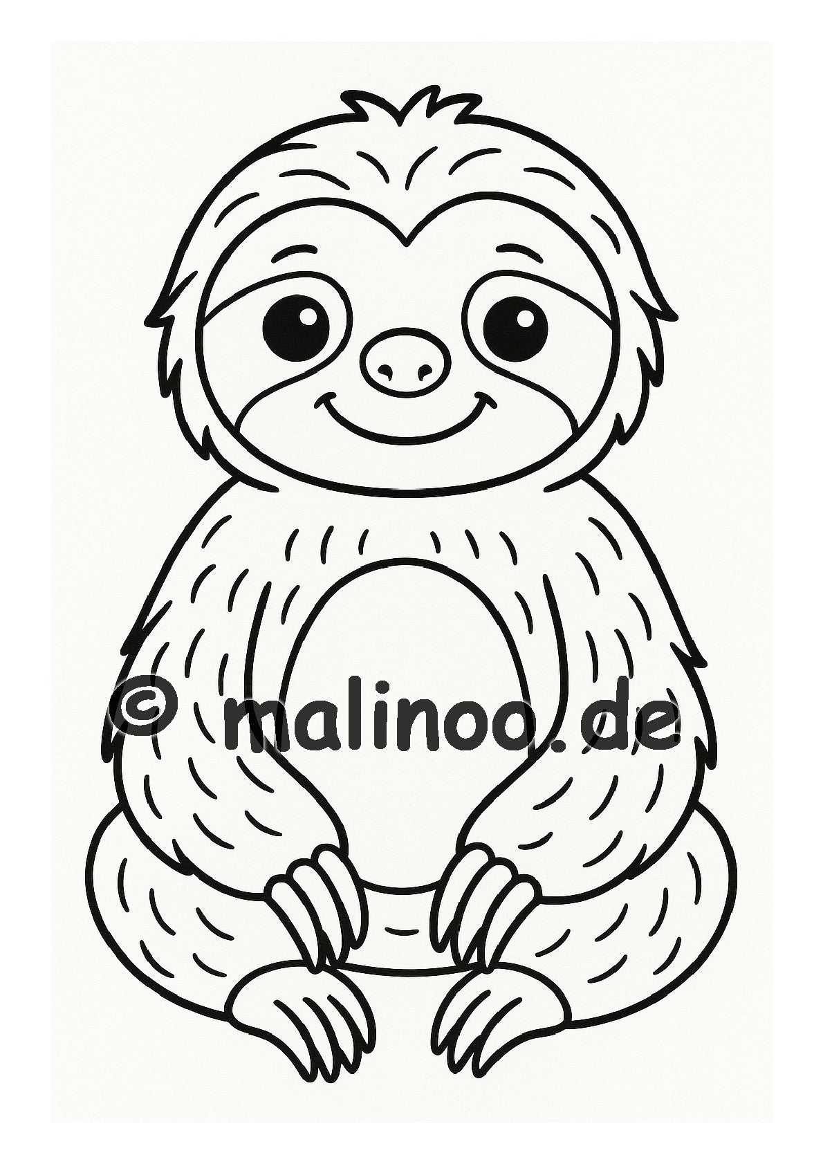 Tier Malbuch Kinder – 20 Tiere zum Ausmalen, Malbuch ab 3 Jahre, Band 2, malinoo