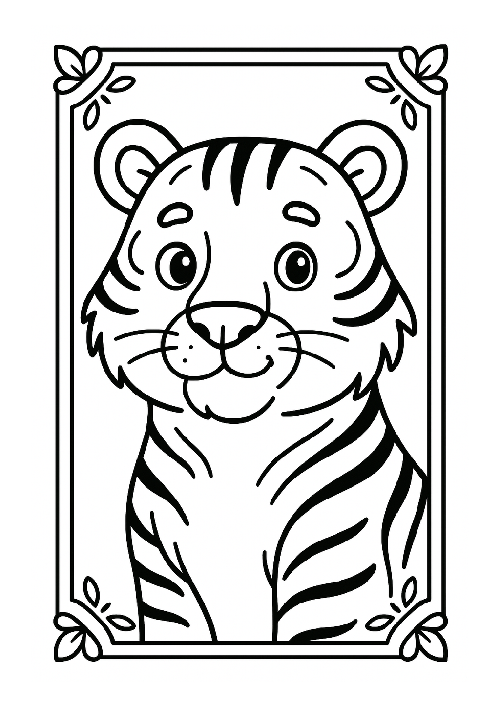 Tier Malbuch Kinder – 20 Tiere zum Ausmalen, Malbuch ab 3 Jahre, Buch 2