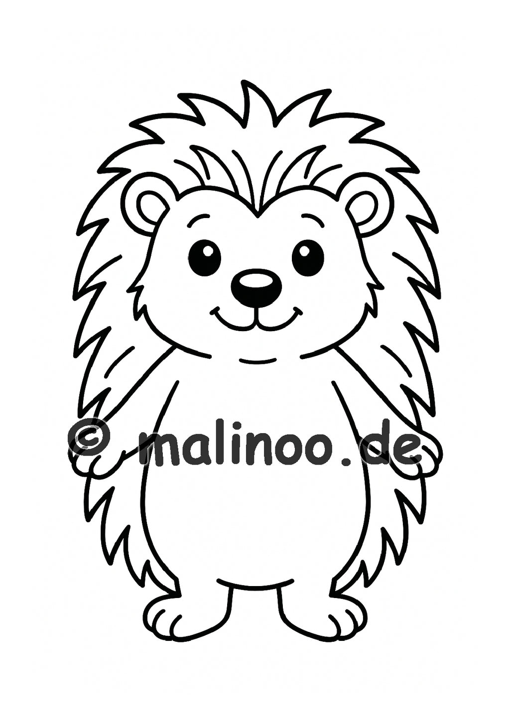 Tier Malbuch Kinder – 20 Tiere zum Ausmalen, Malbuch ab 3 Jahre, Band 2, malinoo
