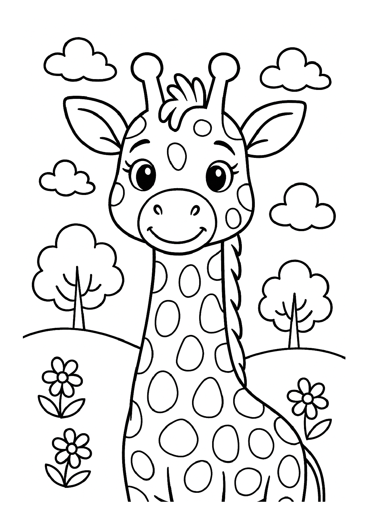 Tier Malbuch Kinder – 20 Tiere zum Ausmalen, Malbuch ab 3 Jahre, Buch 2