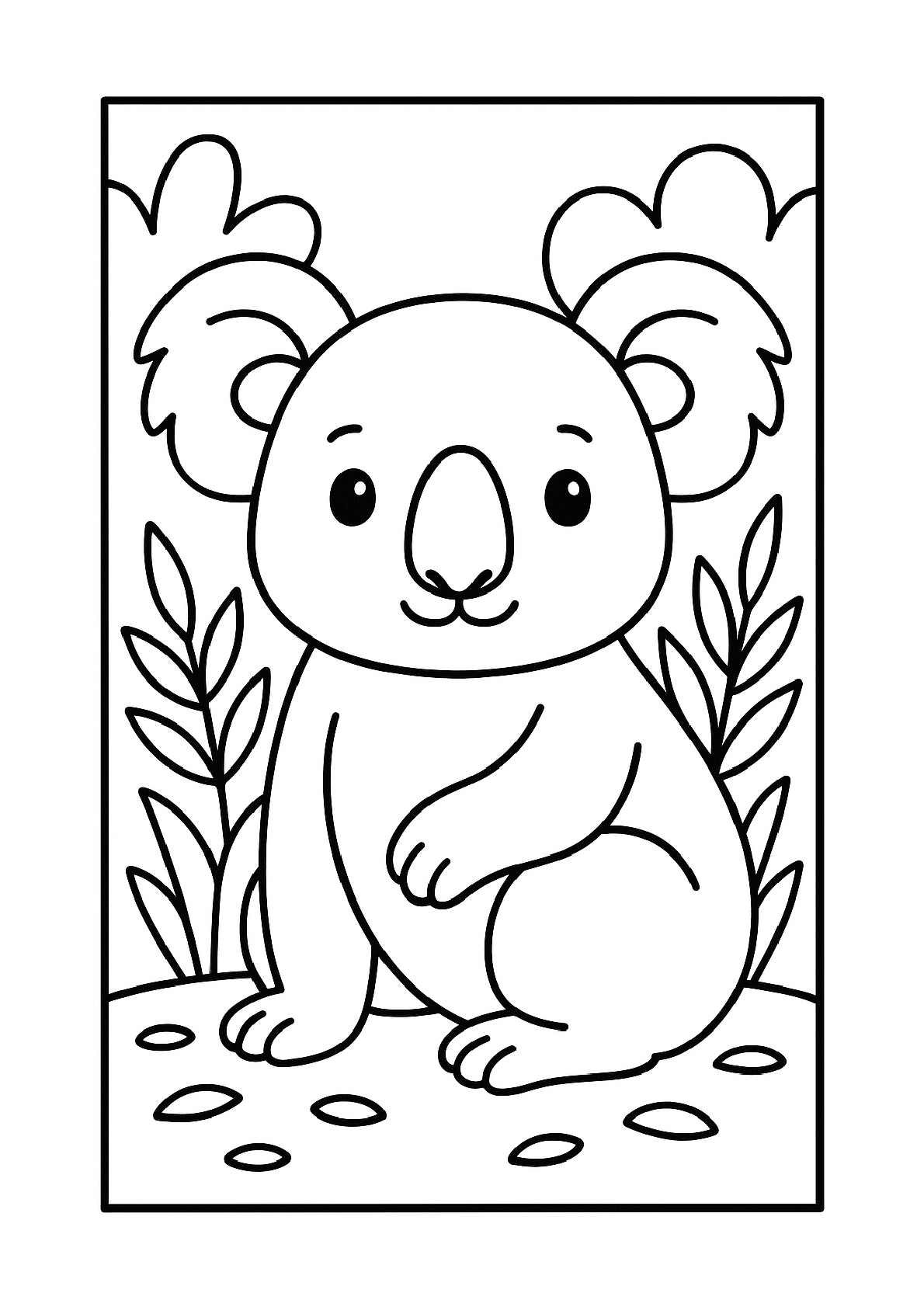 Tier Malbuch Kinder – 20 Tiere zum Ausmalen, Malbuch ab 3 Jahre, Buch 2