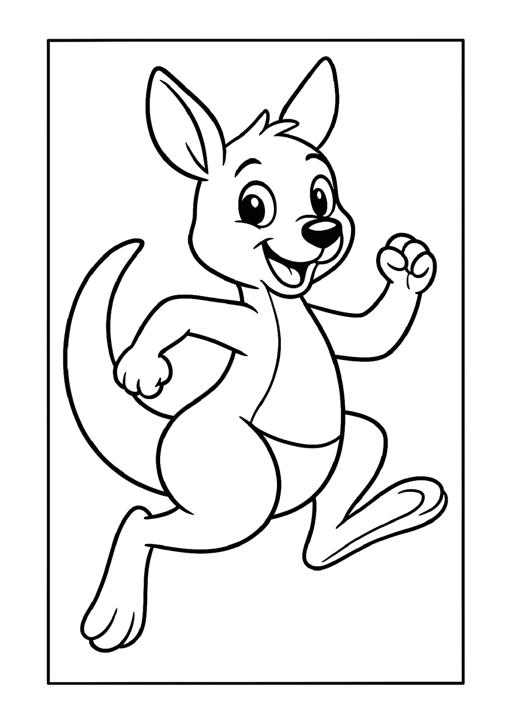 Tier Malbuch Kinder – 20 Tiere zum Ausmalen, Malbuch ab 3 Jahre, Buch 2