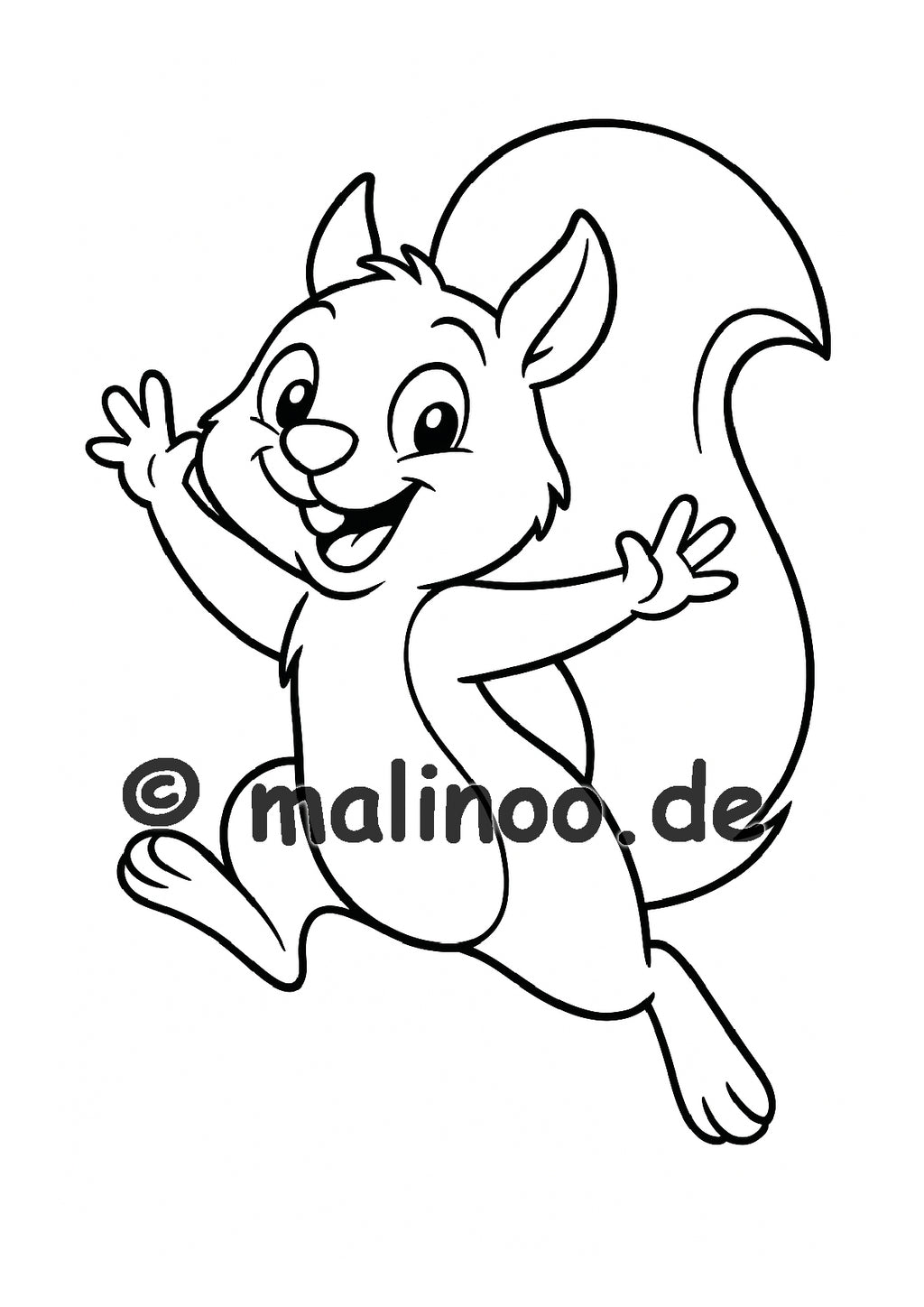 Tier Malbuch Kinder – 20 Tiere zum Ausmalen, Malbuch ab 3 Jahre, Band 3, malinoo