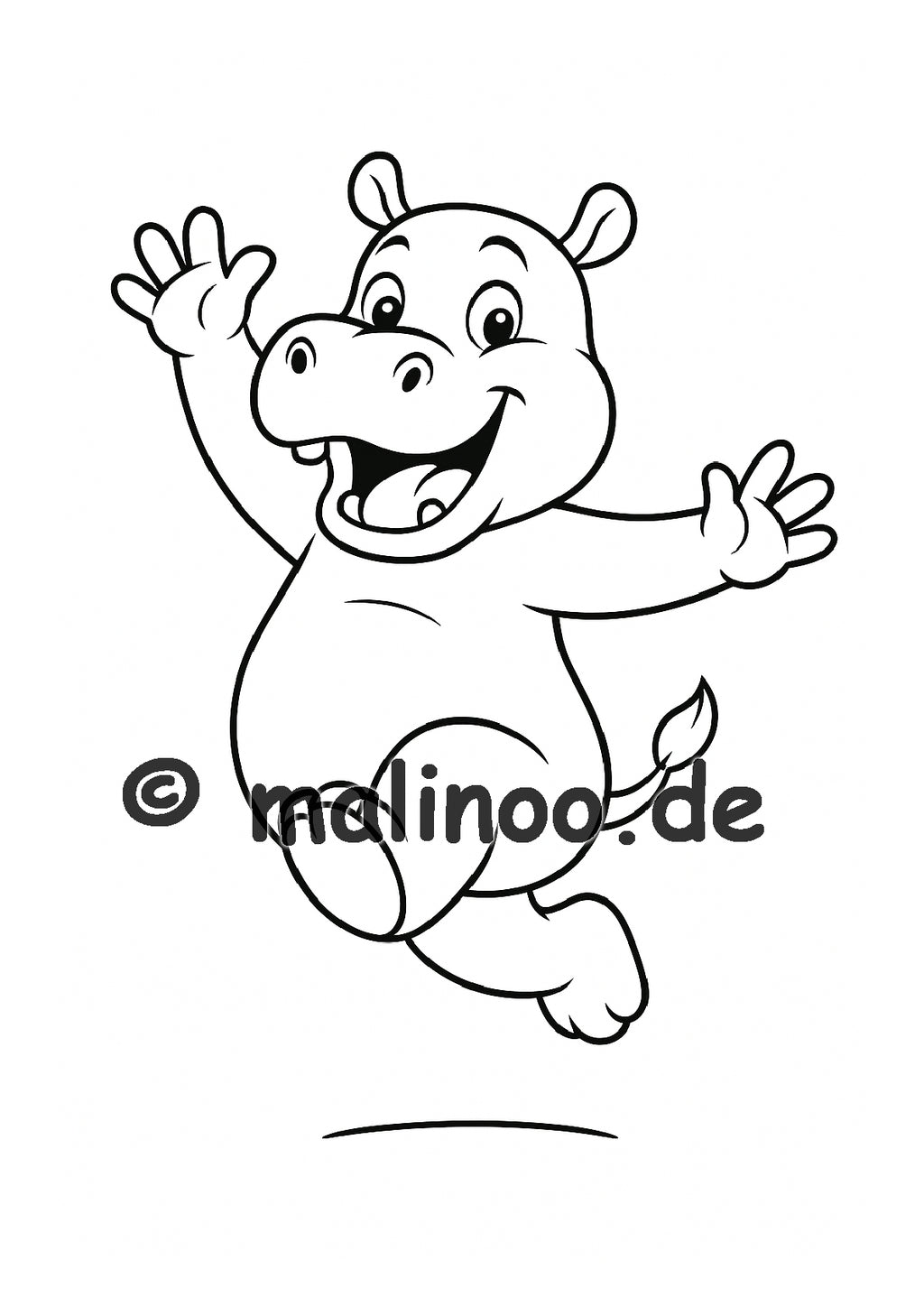 Tier Malbuch Kinder – 20 Tiere zum Ausmalen, Malbuch ab 3 Jahre, Band 3, malinoo