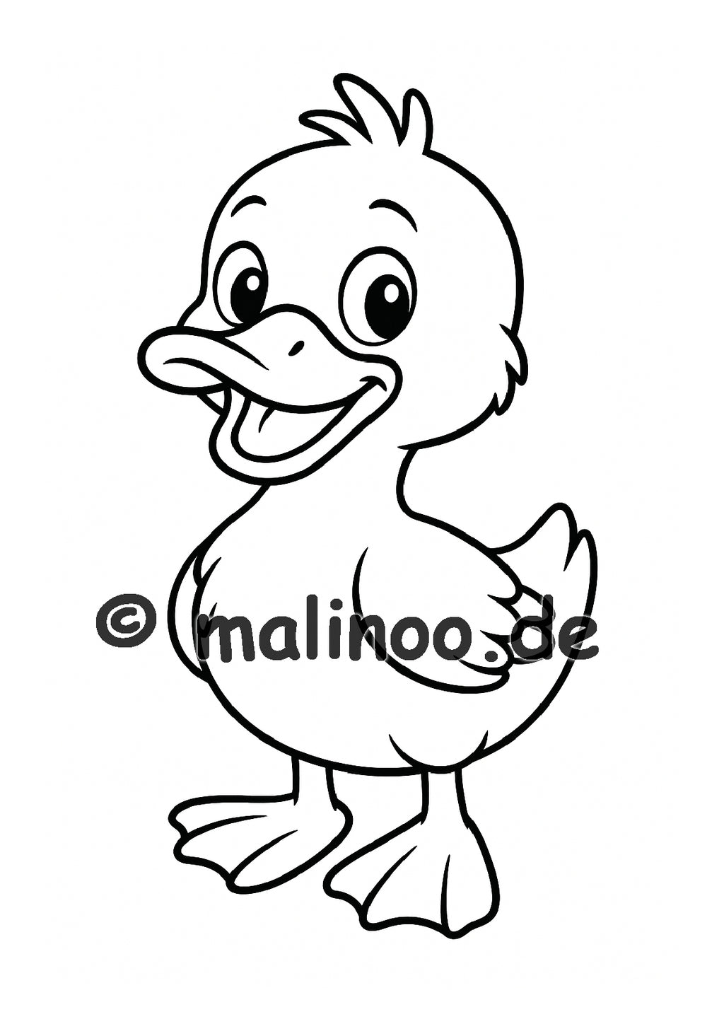 Tier Malbuch Kinder – 20 Tiere zum Ausmalen, Malbuch ab 3 Jahre, Band 3, malinoo