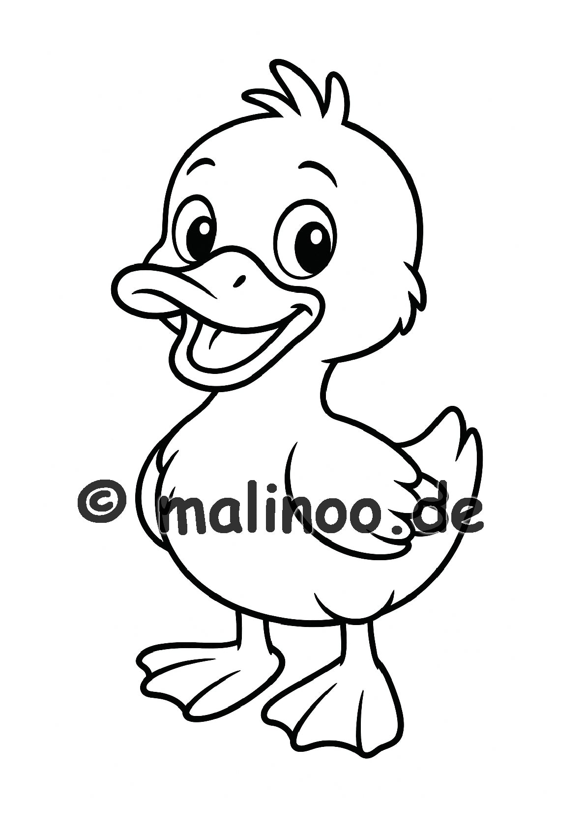 Tier Malbuch Kinder – 20 Tiere zum Ausmalen, Malbuch ab 3 Jahre, Band 3, malinoo