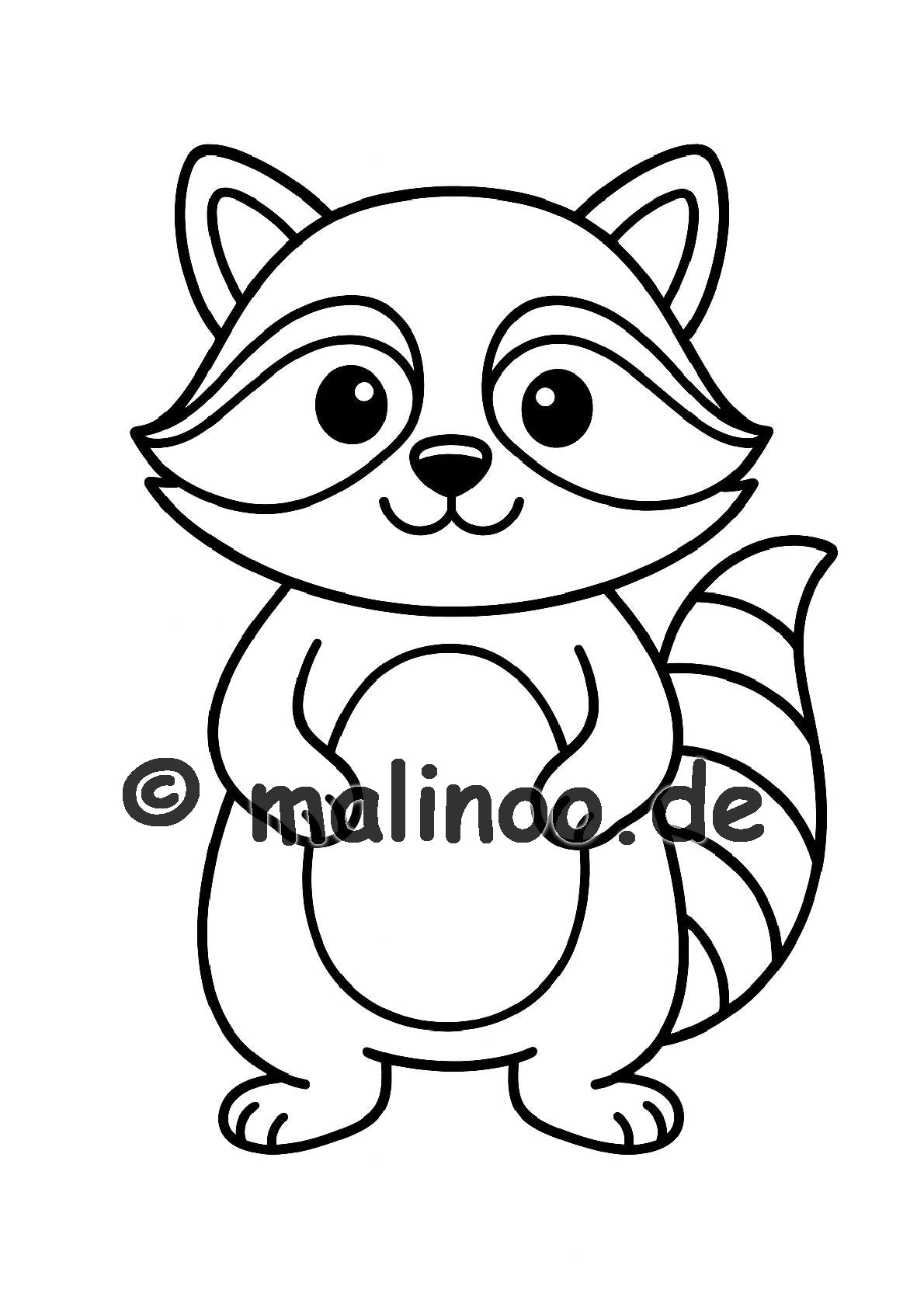 Tier Malbuch Kinder – 20 Tiere zum Ausmalen, Malbuch ab 3 Jahre, Band 4, malinoo