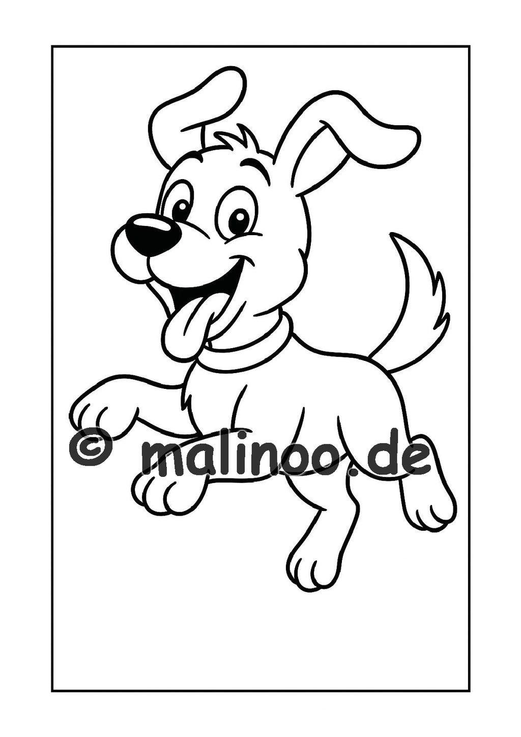 Tier Malbuch Kinder – 20 Tiere zum Ausmalen, Malbuch ab 3 Jahre, Band 4, malinoo