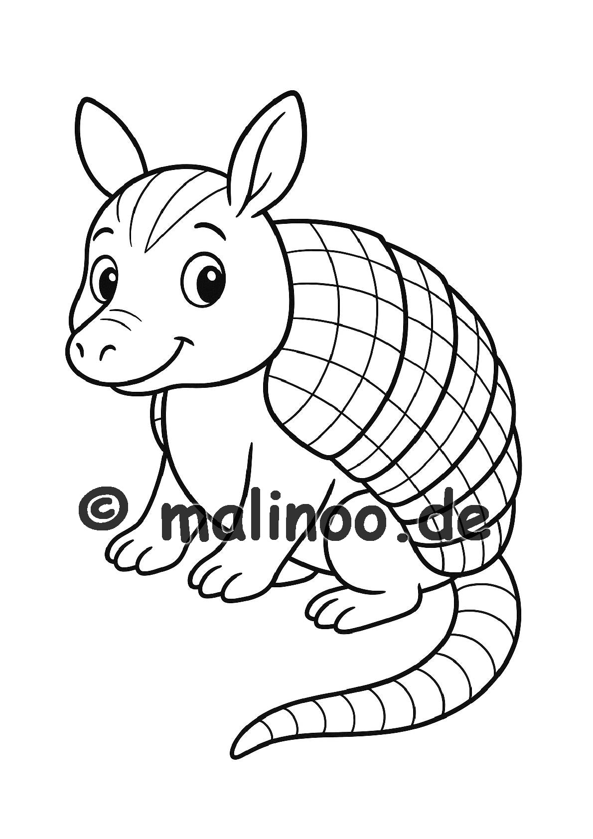 Tier Malbuch Kinder – 20 Tiere zum Ausmalen, Malbuch ab 3 Jahre, Band 4, malinoo