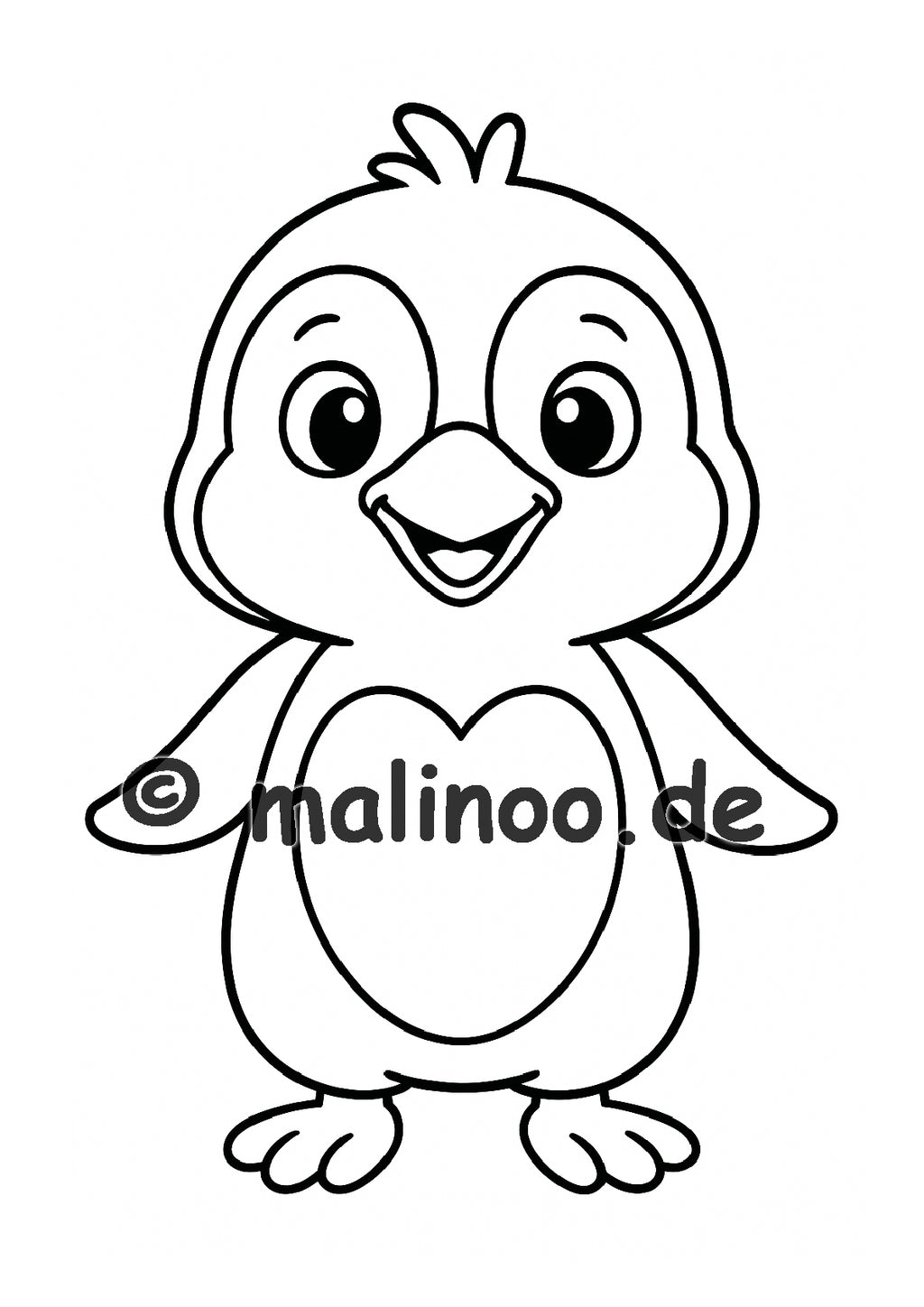 Tier Malbuch Kinder – 20 Tiere zum Ausmalen, Malbuch ab 3 Jahre, Buch 5