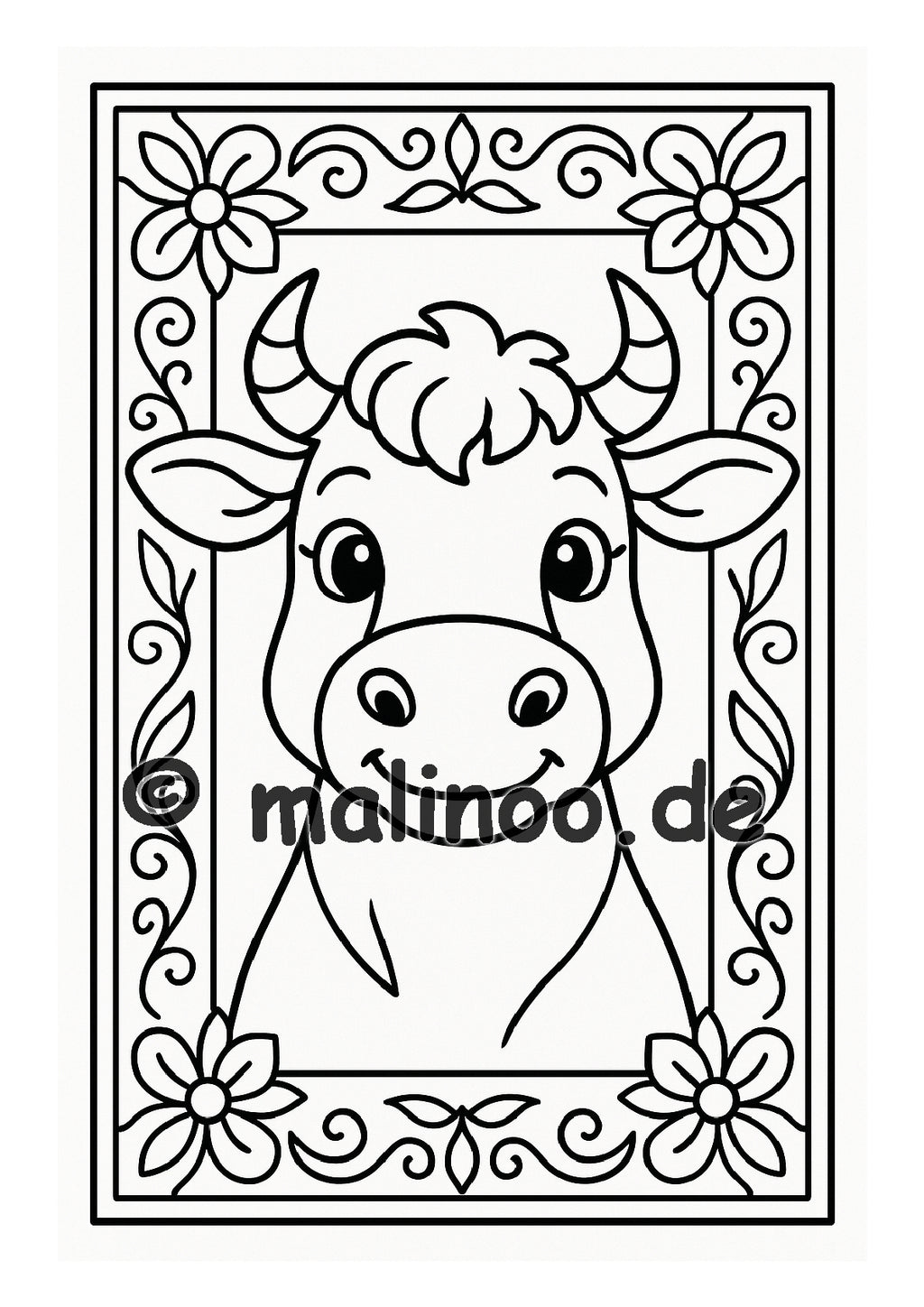 Tier Malbuch Kinder – 20 Tiere zum Ausmalen, Malbuch ab 3 Jahre, Buch 5