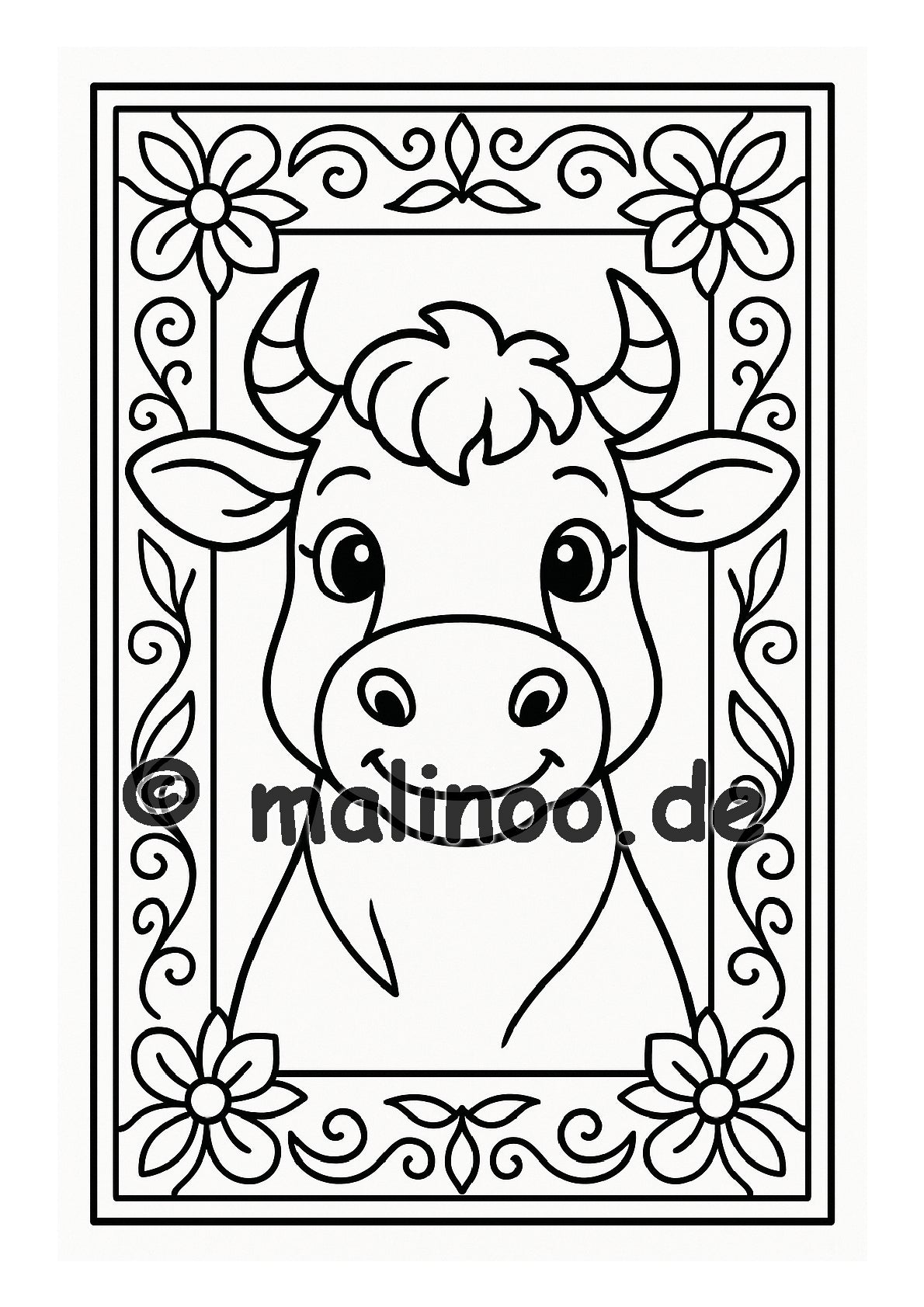 Tier Malbuch Kinder – 20 Tiere zum Ausmalen, Malbuch ab 3 Jahre, Buch 5