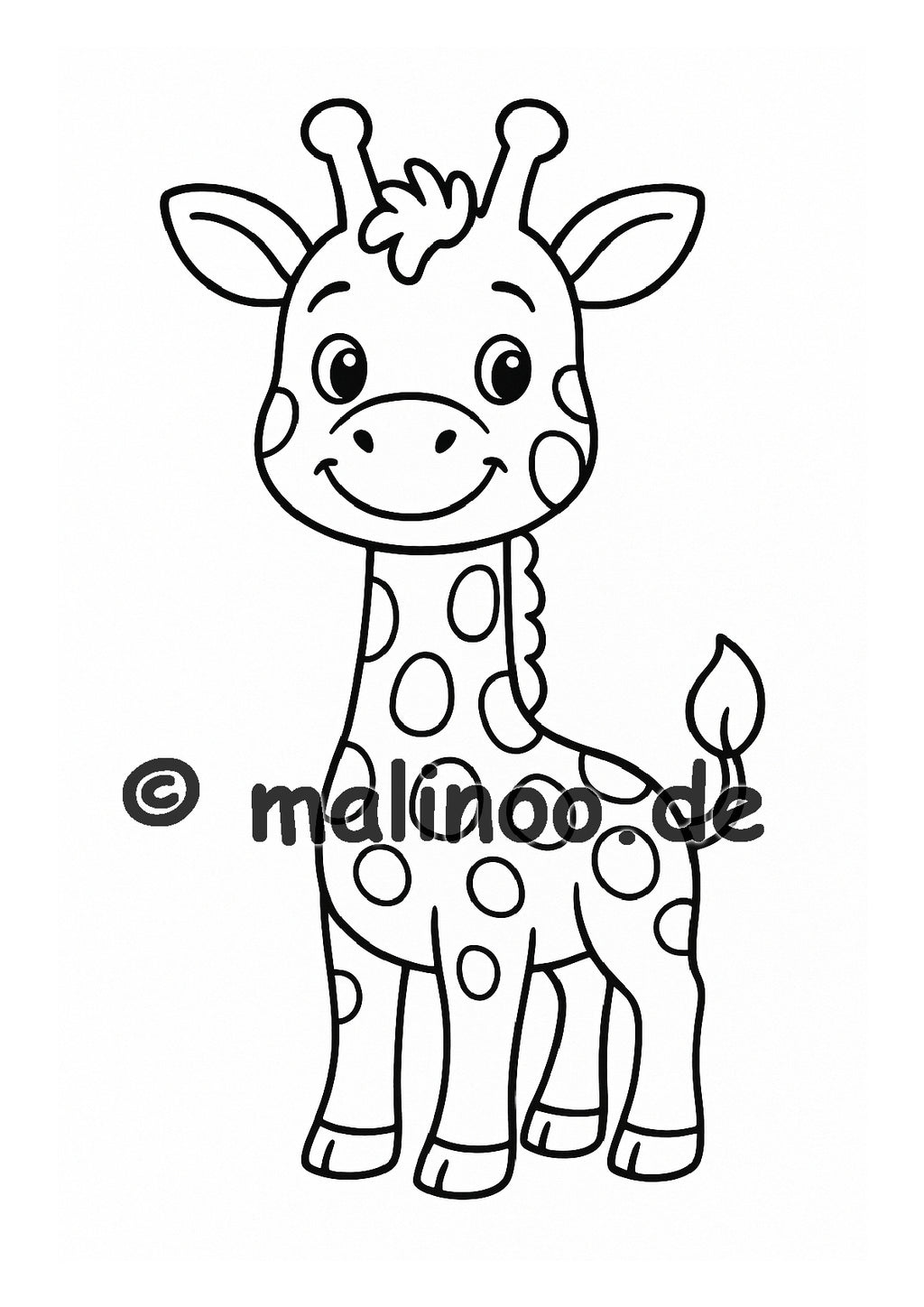 Tier Malbuch Kinder – 20 Tiere zum Ausmalen, Malbuch ab 3 Jahre, Buch 5