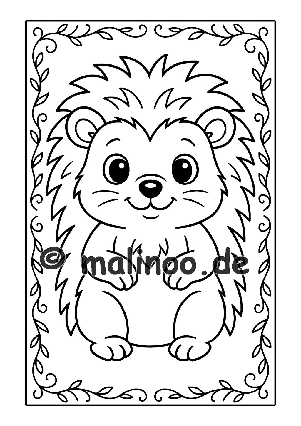 Tier Malbuch Kinder – 20 Tiere zum Ausmalen, Malbuch ab 3 Jahre, Buch 5