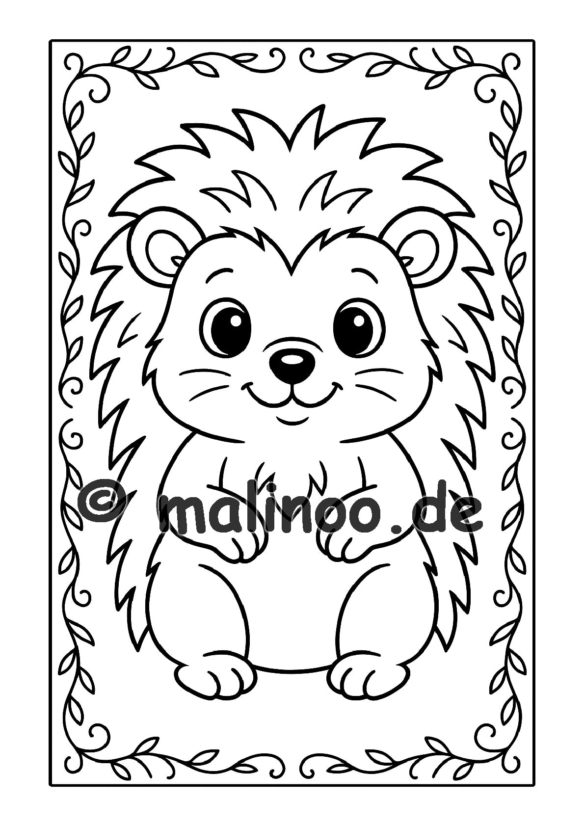 Tier Malbuch Kinder – 20 Tiere zum Ausmalen, Malbuch ab 3 Jahre, Buch 5