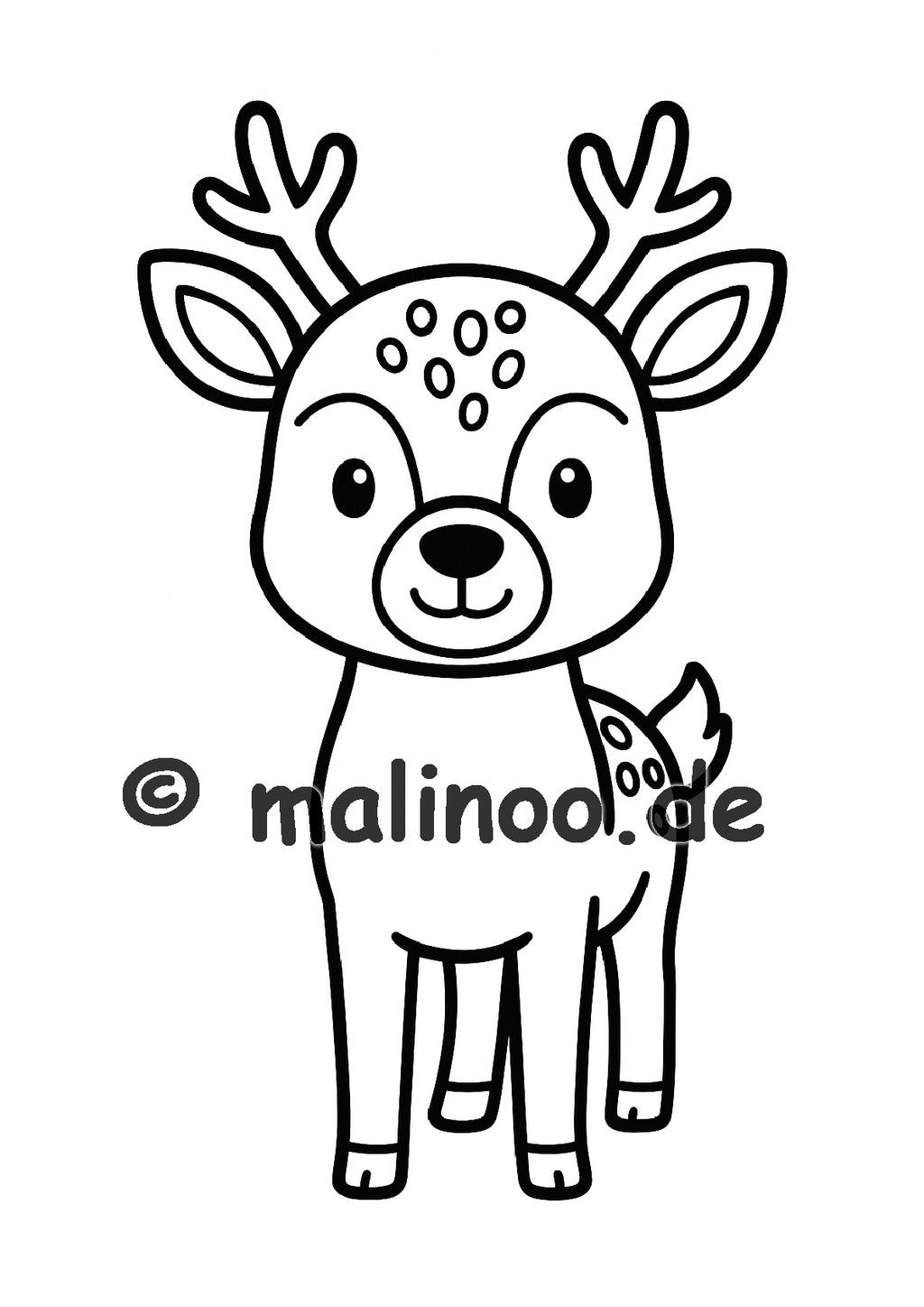 Tier Malbuch Kinder – 20 Tiere zum Ausmalen, Malbuch ab 3 Jahre, Buch 5