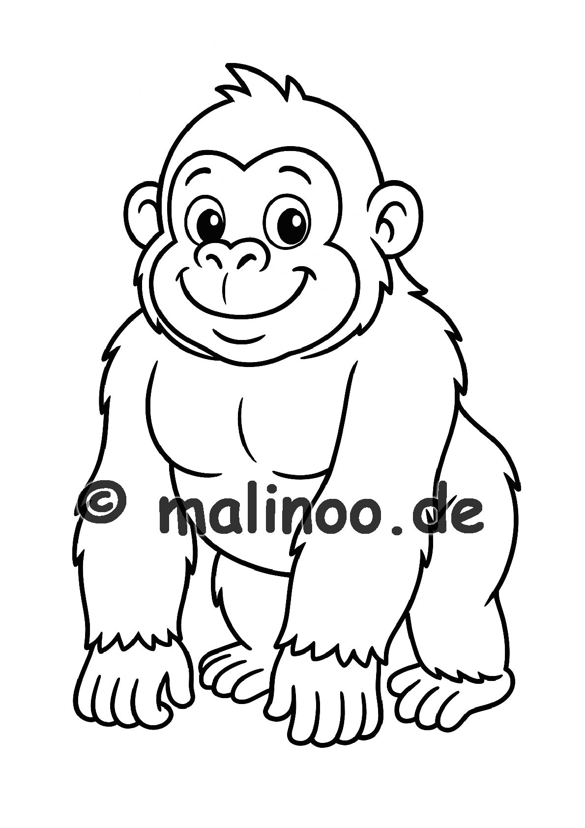 Tier Malbuch Kinder – 20 Tiere zum Ausmalen, Malbuch ab 3 Jahre, Buch 5