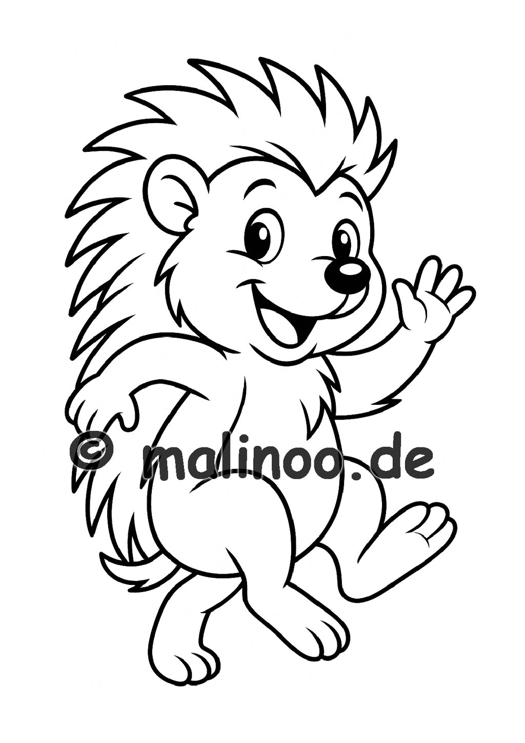 Tier Malbuch Kinder – 20 Tiere zum Ausmalen, Malbuch ab 3 Jahre, Buch 5