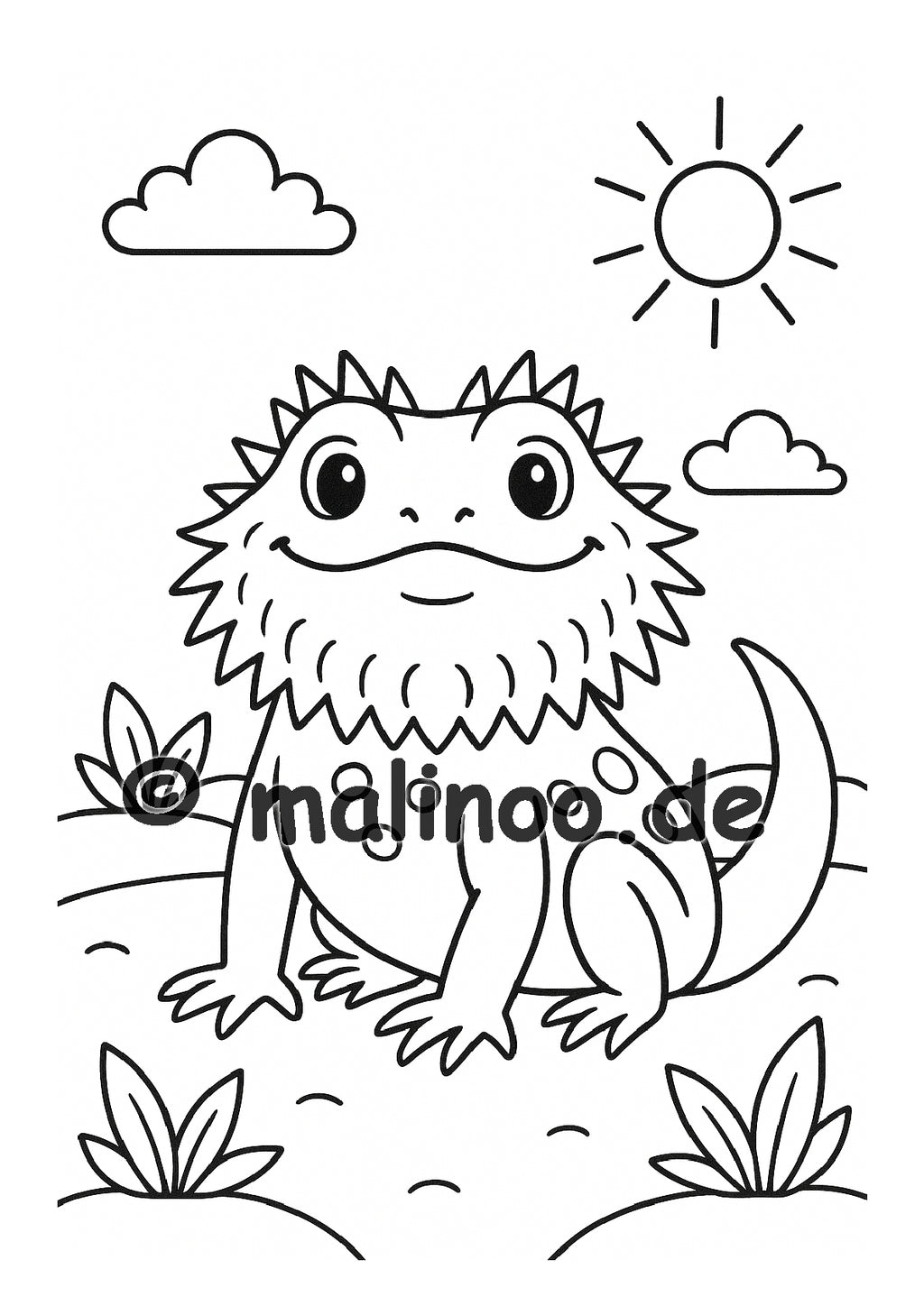 Tier Malbuch Kinder – 20 Tiere zum Ausmalen, Malbuch ab 3 Jahre, Buch 5